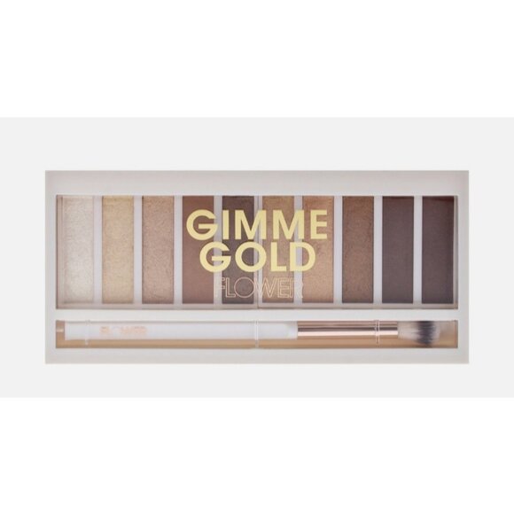 Flower Shimmer and Shade Eye Shadow Pallet ES3 Gimmie Gold NWB $39 - Picture 3 of 3